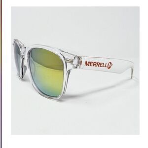 Merrell Sunglasses Yellow Gradient Lenses Clear Plastic Frames NWOT
